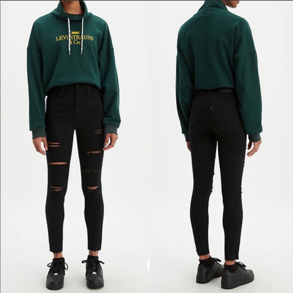 NWT Levi’s Mile High Super Skinny Ripped Jeans